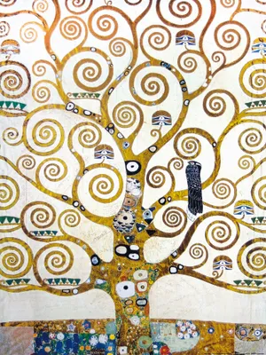 Produktbild von Gustav Klimt Kunstdruck Bild - Der Lebensbaum (Detail) (80 x 60 cm)