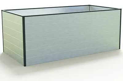 Immagine prodotto di Orto rialzato GFP in alluminio Christina - 195x99x77 cm dimensionalmente stabile e resistente alle intemperie, alluminio naturale