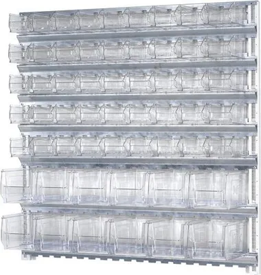 Produktbild von Tecwerk Wandsystem H1000xB1010xTmm Stahl verzinkt mit Sichtlagerkästen - 1 Stk.