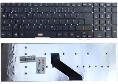Produktbild von Version 1 - DE Tastatur ohne Beleuchtung, ohne Rahmen für Acer Aspire Model: Q5WV1