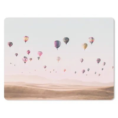 Produktbild von MuchoWow® Mauspad Mousepad Heißluftballon - Wüste - Himmel - Landschaft - Natur 40x30 cm - Mousepads - Maus Mat - Pad - Mausunterlage - Anti Rutsch