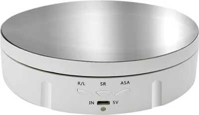 Obrázok produktu pre 360° elektrický otočný gramofón s USB nabíjaním, otočný stojan s displejom, 3 nastaviteľné rýchlosti, vhodný na vystavenie fotografií, hodín, šperkov a zberateľských predmetov