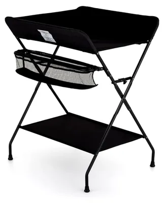Produktbild von Faltbarer Wickeltisch für Babys * Wickeltisch * Baby- & Kindermöbel (Schwarz)