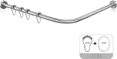 Obrázek produktu pro Sprchová tyč ve tvaru L – nerezová ocel – 70–100 cm