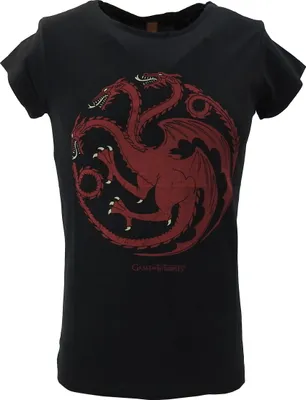 Produktbild von gozoo Game of Thrones Damen T-SHIRT Targaryen Baumwolle Freizeit TShirt Shirt, Größe:XL