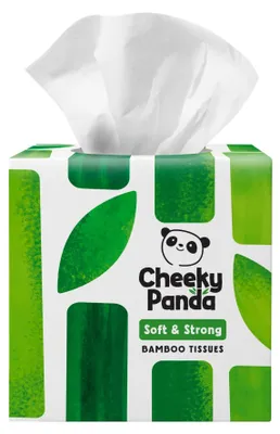 Immagine prodotto di DREI-SCHICHTIGE BAMBUS-TÜCHER IN EINEM WÜRFELKARTON 56-tlg - CHEEKY PANDA