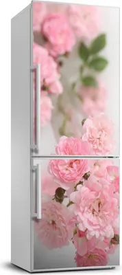 Produktbild von Tulup Kühlschrankdekoration - 70x190 cm - Aufkleber auf dem Kühlschrank - Wilde Rose
