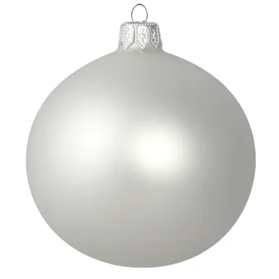 Produktbild von Weihnachtskugel Weiß matt