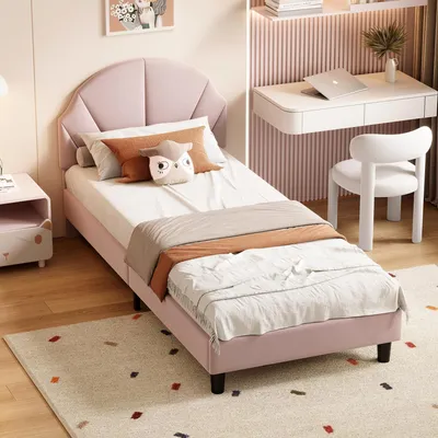 Productafbeelding van Kinderbed met Verstelbare Hoofdbord en Slatted Frame