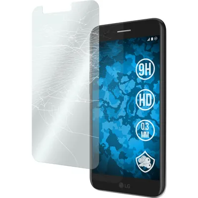 Produktbild von 3er-Pack PhoneNatic Glas-Folie klar  kompatibel mit LG K10 2017 - Panzerglas für K10 2017
