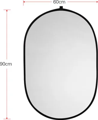 Zdjęcie produktu dla Odbłyśnik fotograficzny Odbłyśnik fotograficzny 2 w 1 Srebrny Złoty Składana konstrukcja z torbą do przenoszenia do studia fotograficznego w plenerze (2 w 1)