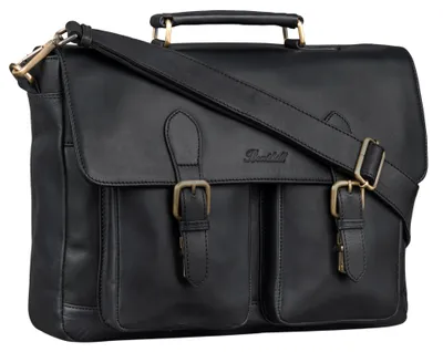 Produktbild von Benthill Aktentasche aus Echtleder - Lehrertasche Umhängetasche - Leder-Tasche Business - Große Leder Herren Arbeitstasche aus Büffelleder