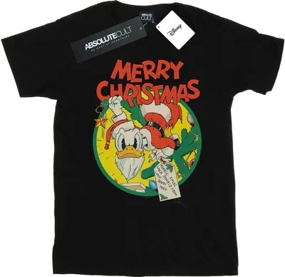 Produktbild von Disney - "Merry Christmas" T-Shirt für Herren BI41199 (M) (Schwarz)