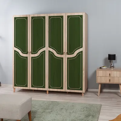 Obrázok produktu pre Skye Decor, İmaj-623, šatníková skriňa, dub Sonoma, 100 % MELAMÍNOM POTRIEBENÉ PANELY, 180 x 52 x 192 cm