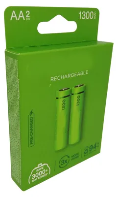 Productafbeelding van VoltShine oplaadbare AA-accu, 27 mAh, voorbeladen, 2 stuks