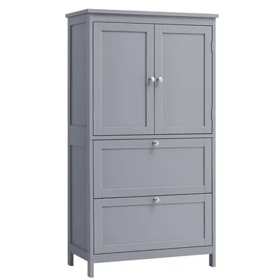 Produktbild von VASAGLE Badkommode, Badezimmerschrank mit 2 Türen und 2 Schubladen, verstellbare Ablage, 30 x 60 x 110 cm
