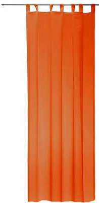 Produktbild von Vorhang orange 140x245 cm transparent Schlaufen Gardine Organza Dekoschal