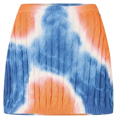 Productafbeelding van Diesel - "Jami" mini-rok voor dames, model GT29827 (maat 36 EU), kleur: oranje (genaamd "Papageientaucher")