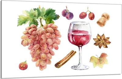Produktbild von Herdabdeckplatte 80x52cm 1-teilig Glaskeramikkochfeld-Abdeckung Spritzschutz, Wein Obst