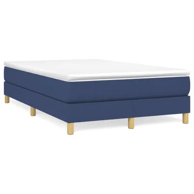 Obrázok produktu pre vidaXL Boxspring posteľ s matracom Modrá 120x200 cm Látka