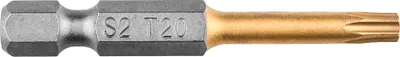 Produktbild von GRAPHITE bit torx t20, 50 mm s2 tin, 1 auf einer blase