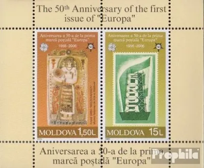 Produktbild von Briefmarken Moldawien 2005 Mi Block33 (kompl.Ausg.) postfrisch 50 Jahre Europamarken