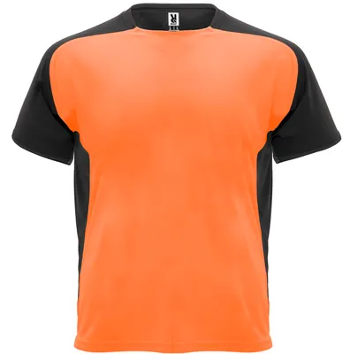 Image de Roly Sport - T-shirt « Bugatti » pour hommes/femmes unie LT2876 (XL) (orange fluo/noir)