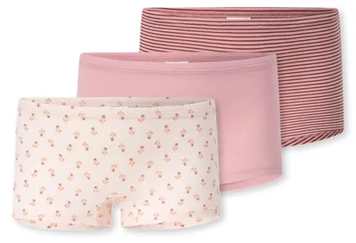 Produktbild von Schiesser Mädchen 3 Pack Shorts hohe Passform - 95/5 - Größe 92 bis 140