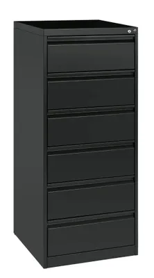 Produktbild von CP C 2000 Acurado Karteischrank schwarzgrau 6 Schubladen 55,3 x 59,0 x 135,7 cm