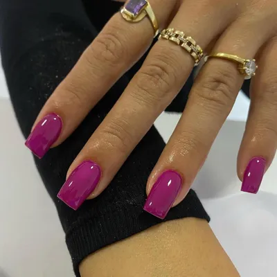 Produktbild von Press On Nails Mandel Eckig Beere Glänzendes Jelly-Gel 24 Stück