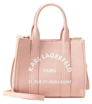 Obrázek produktu pro Karl Lagerfeld, kabelka Cabas Carré Mini, růžová barva "Poudré", materiál: bavlna