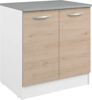Produktbild von Unterschrank Eko 80 cm für Spüle mit 2 Türen - Eiche