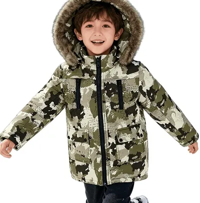 Productafbeelding van Currero Winterjas Jongens Camouflage 4-5Y