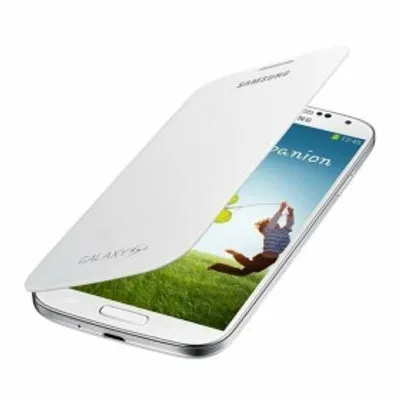 Produktbild von Original Flip Cover Handyhülle für Samsung S4 Weiß EF-FI950BWEGWW