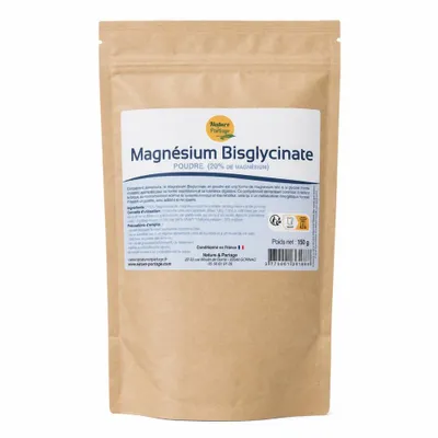 Image de Magnésium Bisglycinate en poudre 150g Nature & Partage