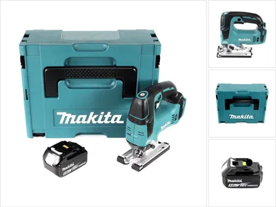 Immagine prodotto di Makita DJV 182 T1J Seghetto alternativo brushless a batteria 18V 26mm in valigetta Makpac + 1x Batteria BL1850B 5,0 Ah ​​​​​​​- senza caricabatterie