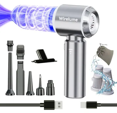 Image de Aspirateur sans fil portable pour voiture, mini aspirateur sans fil rechargeable, léger et portable