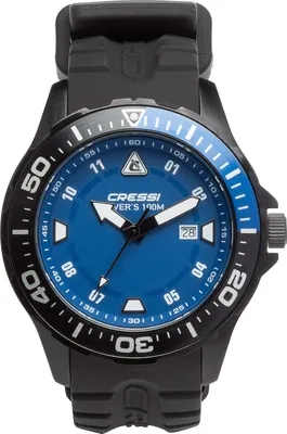 Productafbeelding van Duikhorloge - Waterdicht tot 100 meter - Roterende lunette - Minerale glasplaat - Duurzame textielband - Voor duiken en dagelijks gebruik