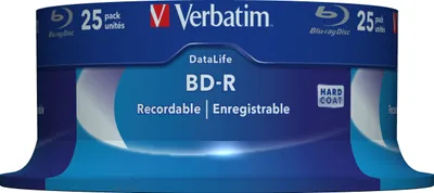Obrázek produktu pro Verbatim Datalife 6x, 25 GB, BD-R, Vřeteno, 25 kusů