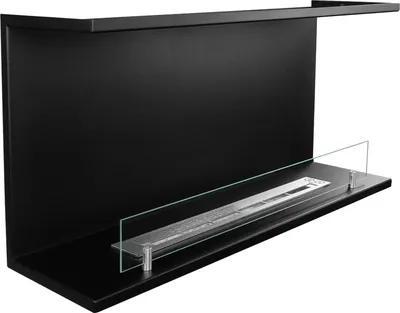 Produktbild von Dmora Bioethanol-Kamin Novaledo 90x24x45h cm Schwarz, Fassungsvermögen 1,5 l Heizfläche 30 m²