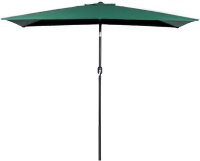 Productafbeelding van Buitenparasol Rechthoekig - Terrasparaplu Zwengel - Zomerse Schaduw - Waterdicht UV-beschermend - 200x100cm - E