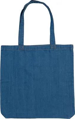 Image de Mantis M195 | Denim Tote Bag - Sac à provisions - 40 x 40 cm - Couleur : Denim Blue - Taille : One Size