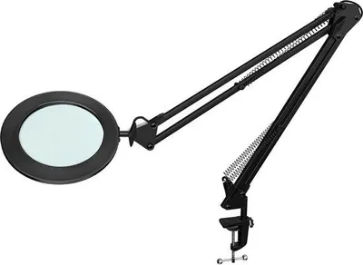 Obrázek produktu pro Stojanová lampa s lupou, černá