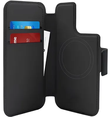 Produktbild von PURO Buchartiges MagSafe Case für iPhone 13 Pro Max / 14 Pro Max - Schwarz KP40635