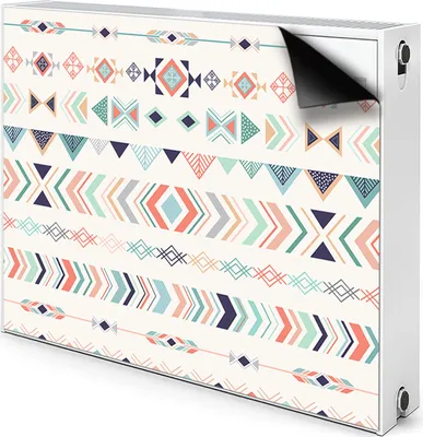 Produktbild von Magnet Heizung Verkleidung Abdeckung Heizung Heizkörperabdeckung 90x60 cm - Ethnisches Muster