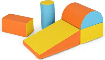 Obrázek produktu pro Sada pěnových hracích bloků - 5 ks, měkké lezecké hračky