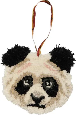 Produktbild von Doing Goods Plumpy Panda Gift Hanger - Off White | Sontige Dekoartikel
