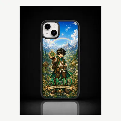 Produktbild von iPhone 14 Plus Hülle Handyhülle Schutzhülle Case mit Akio Motiv – LUNØIR ©