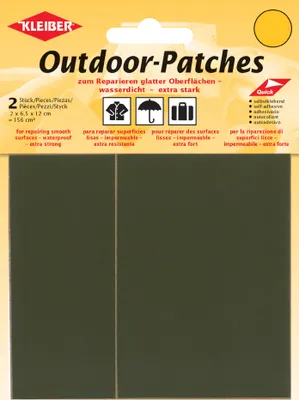 Produktbild von KLEIBER Outdoor-Patches selbstklebend 65 x 120 mm oliv 2 Stück