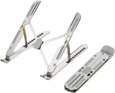 Produktbild von Famanu Laptopständer Tragbar - Verstellbar - Aluminium - Für 11–17 Zoll Laptops - Kompakt und Stabil